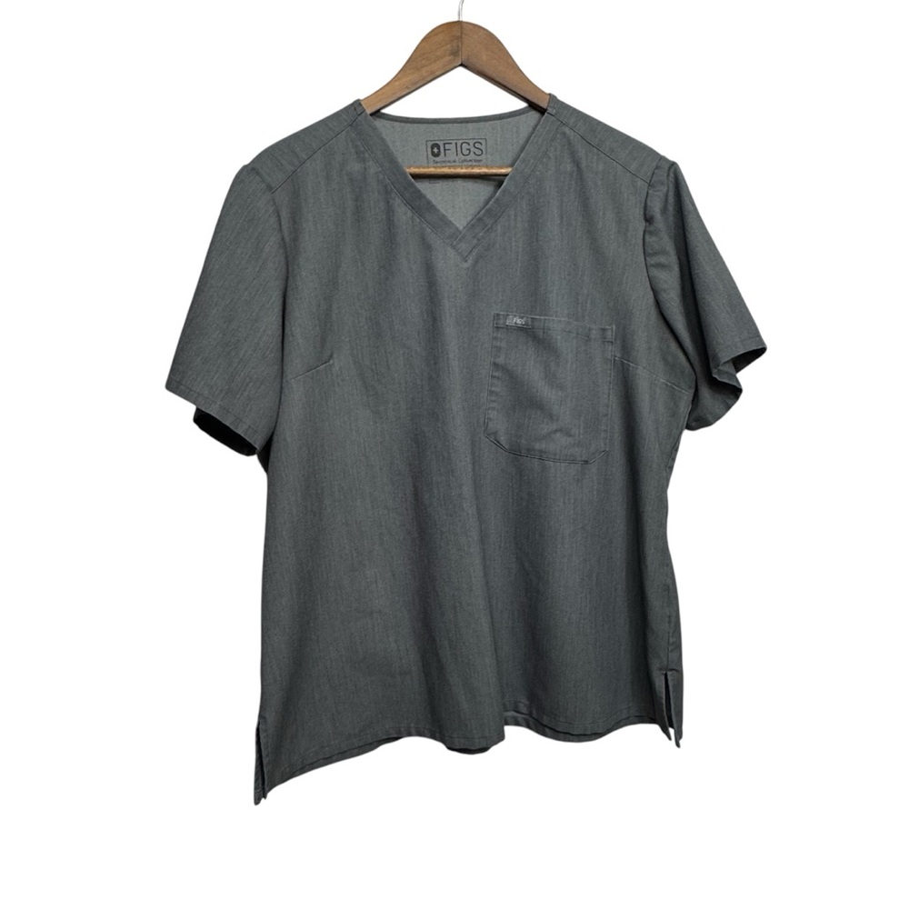 FIGS‎ Women’s  Gray V-Neck Scrub Top